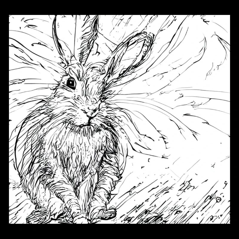 Gezeichneter Hase