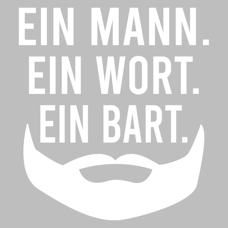 Ein Mann. Ein Wort. Ein Bart. Bärtiger Mann Bart