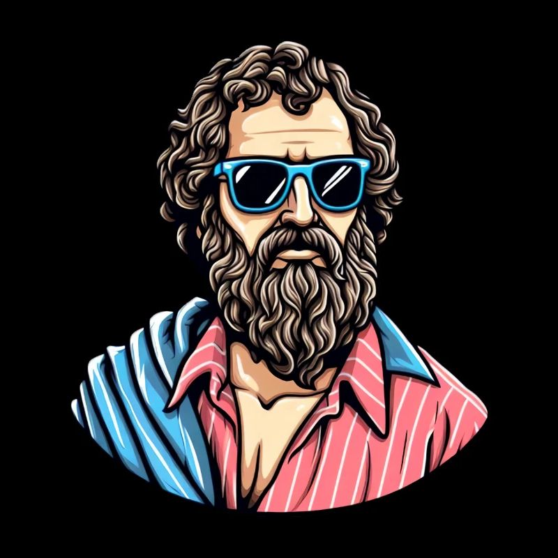 Look philosophe cool décontracté