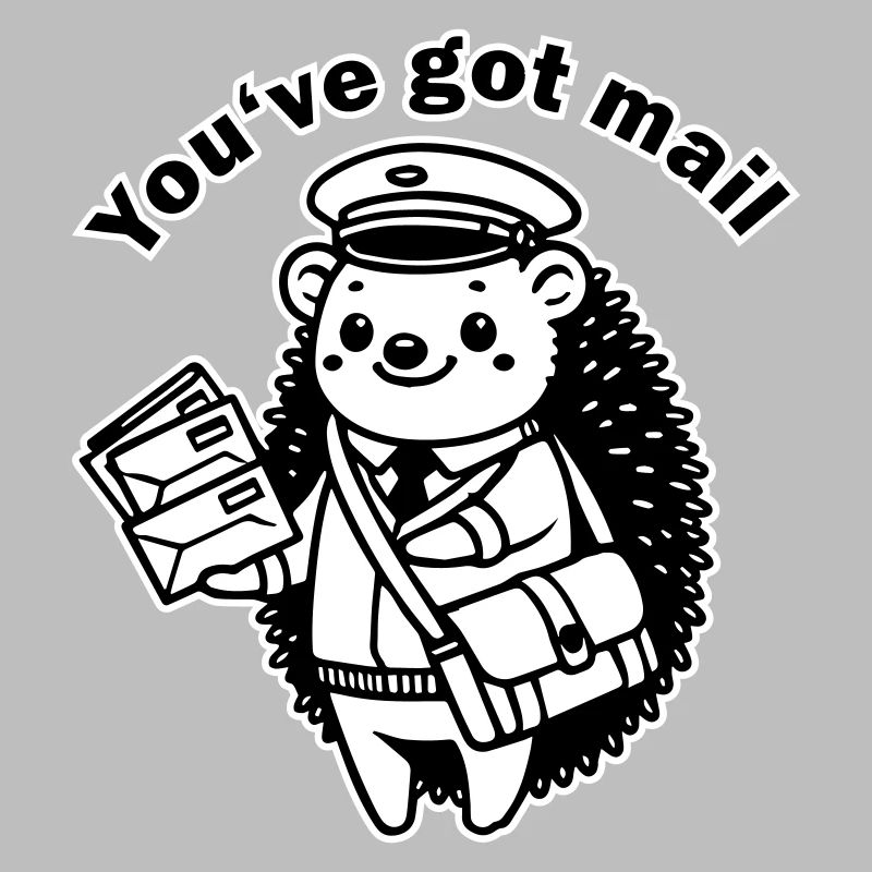 Facteur Hérisson - Design « Vous avez du courrier »
