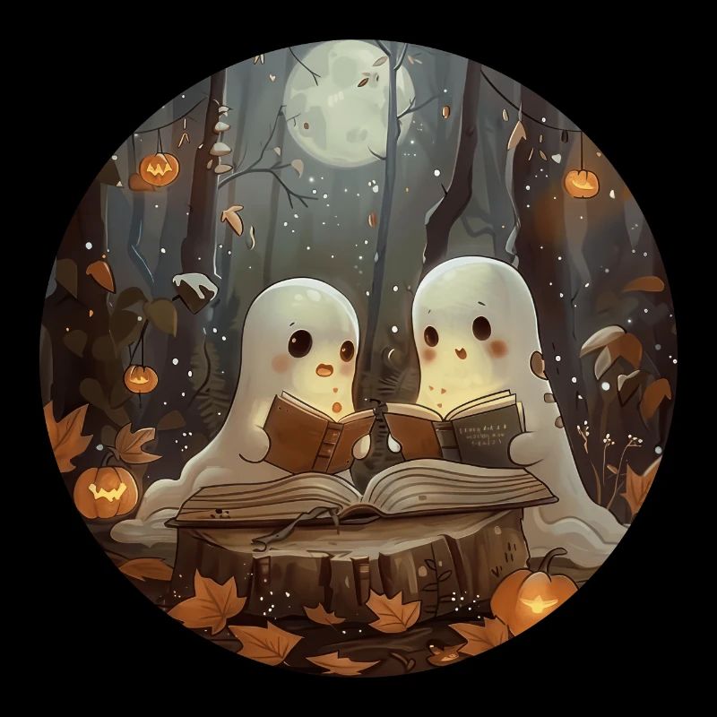Ghosts, Reading, Book, Library, Halloween