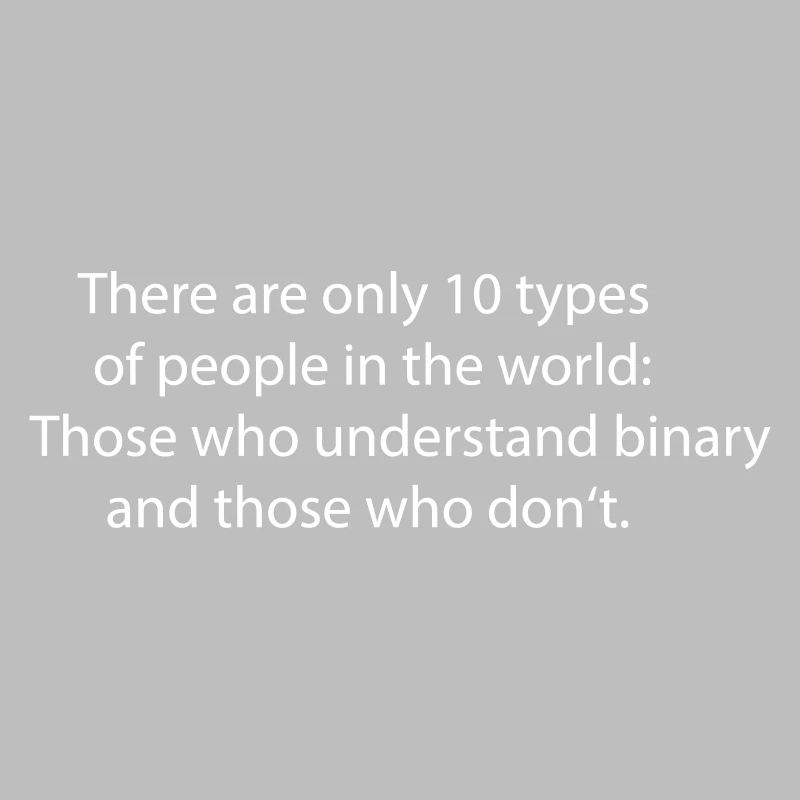 Binär Binary Programmiersprache Computer Geschenk