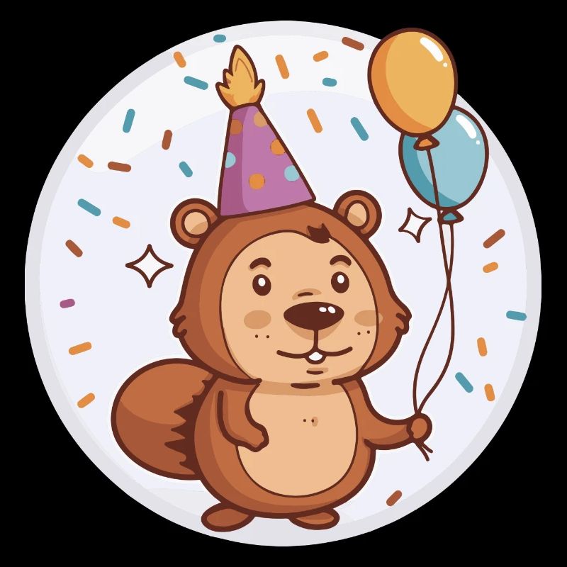 Bébé d’anniversaire de castor