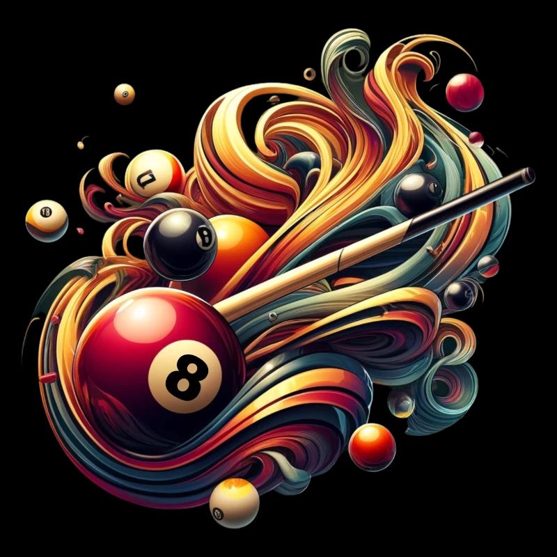 Billard Billardtisch 8er Ball Snooker Queue