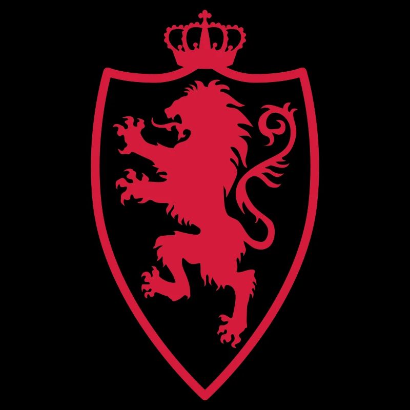 Ritterschild + Löwe und Krone Rot Gold 1c