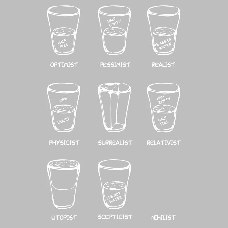Point de vue - Le verre est ... (variante blanche)