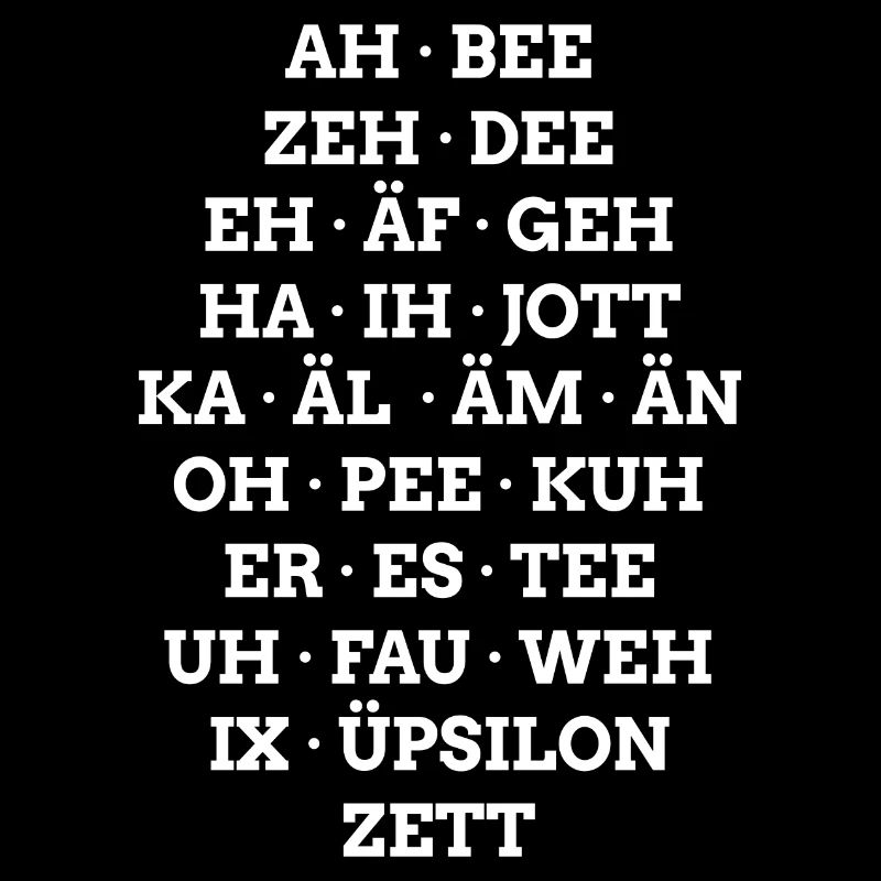 Deutsches Alphabet in Lautschrift