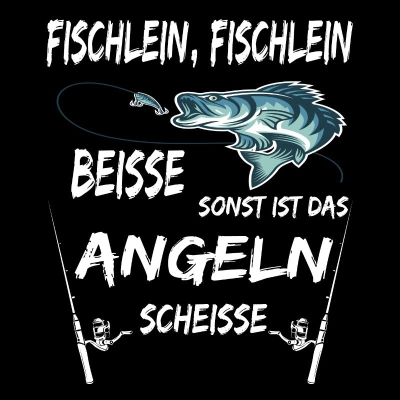 Fischlein beisse angeln lustiges funny geschenk