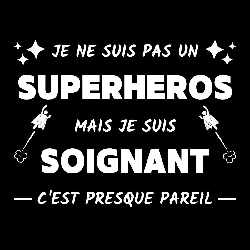 t-shirt aide-soignant superheros soignant noel