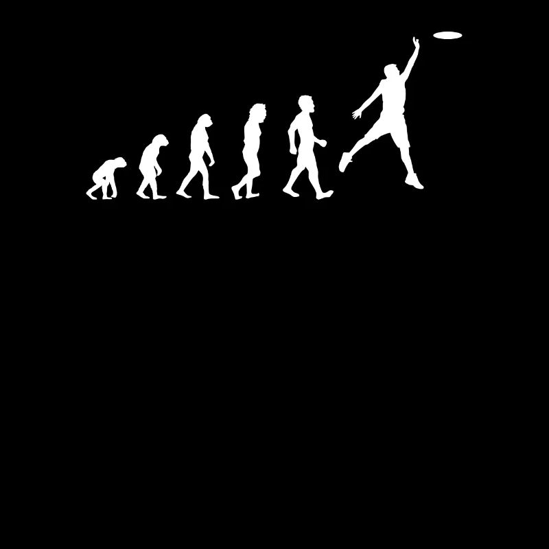 Evolution Frisbee Spieler Mannschaft T-Shirt