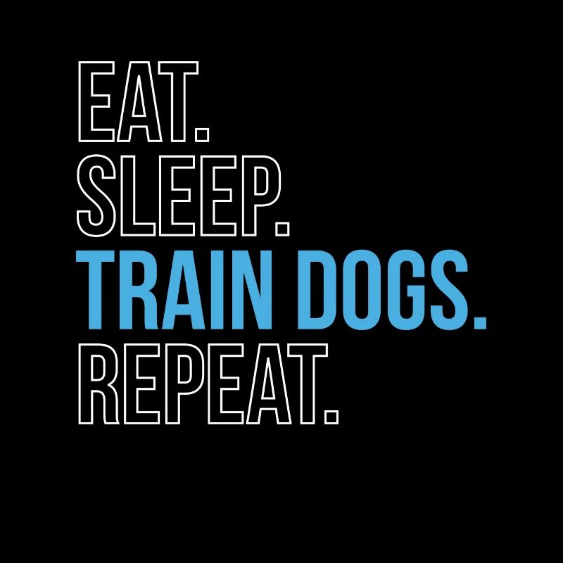 Manger Sleep Train Chiens Répéter Cadeau Chien Dresseur