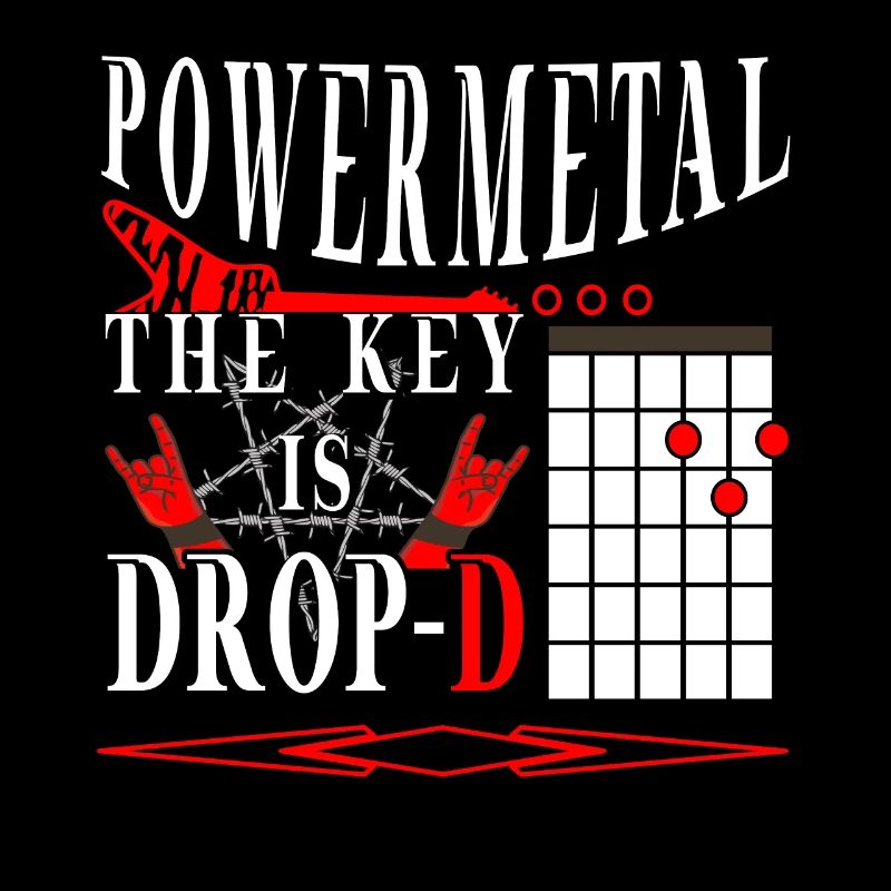 Powermetal durch drop D Gitarre