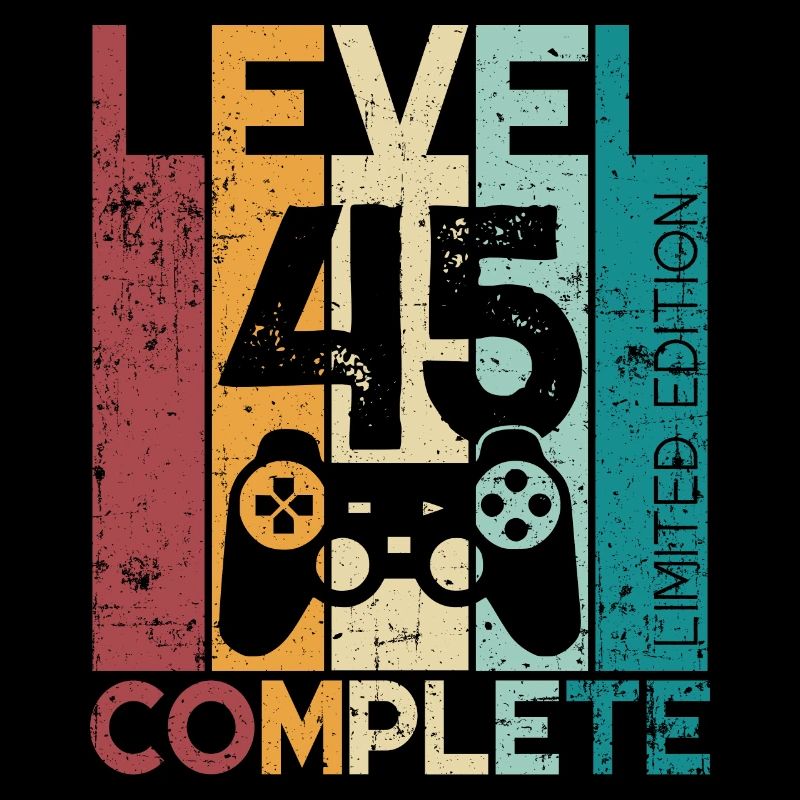 45 Birthday Level 45 Complete 45 Years Gift