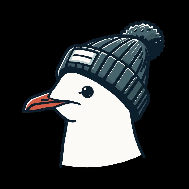 Mouette Moin avec bonnet - T-shirt