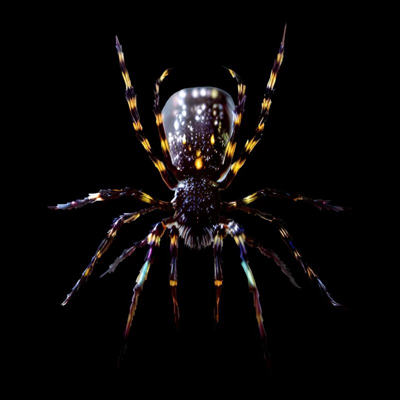 Tarentule Araignée Tarentule à genoux rouges