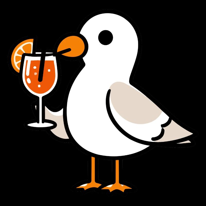Nordsee Möwe Aperitif Aperoli Spritz Campari Drink