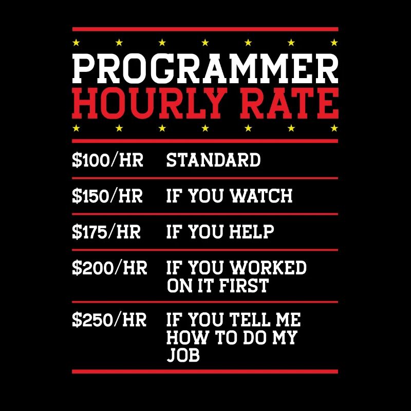 Programmeur Tarif horaire Support Codeur Main-d’œuvre IT