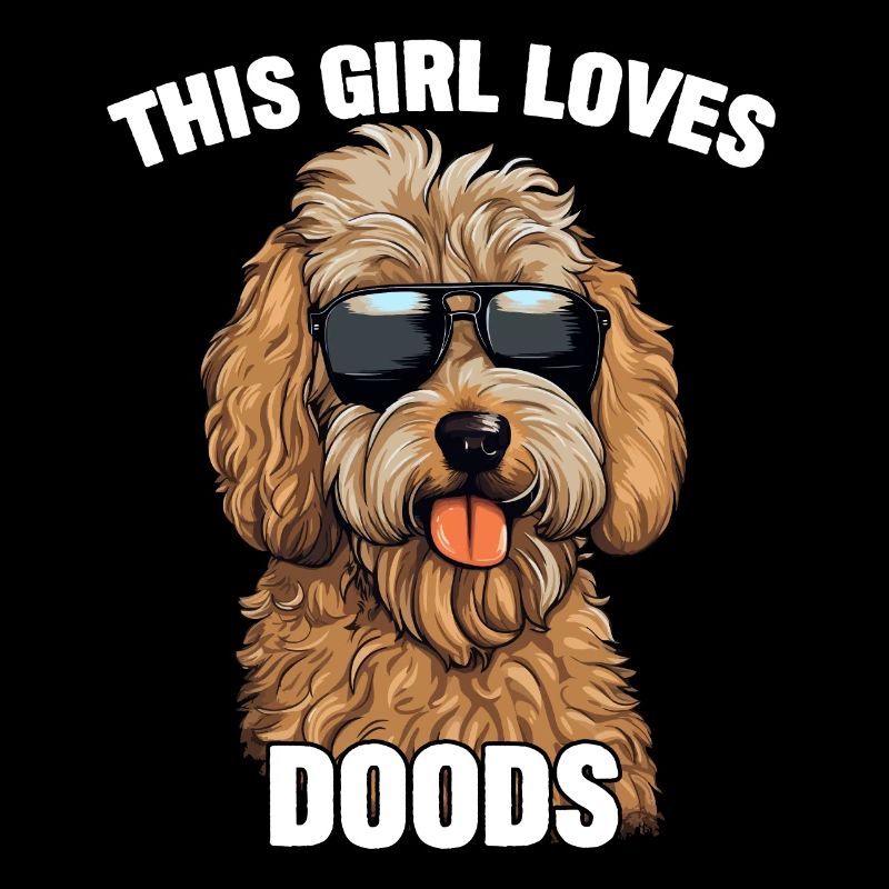 Goldendoodle Dieses Mädchen liebt Doods