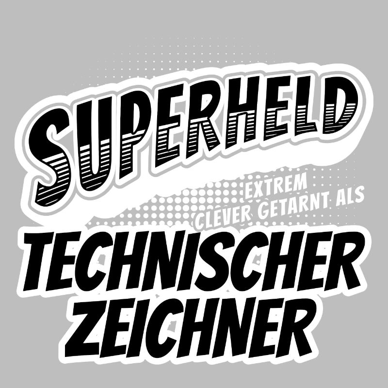 Superheld, clever getarn Technischer Zeichner