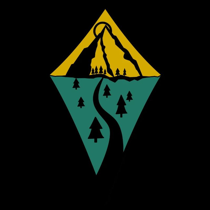 Mountain and river