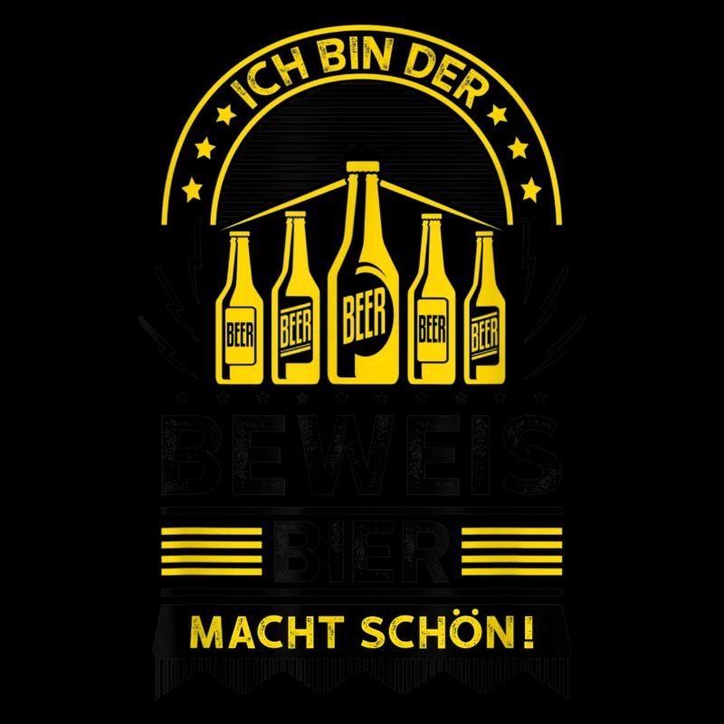 German Text Ich bin der Verweis Bier macht schön