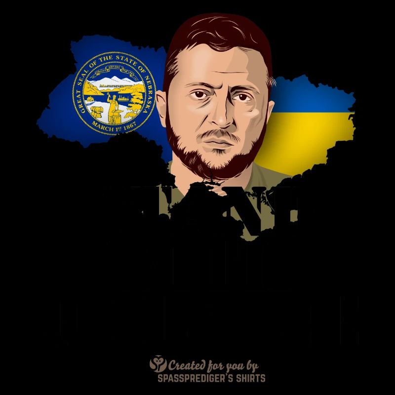 Nebraska Ukraine Flags