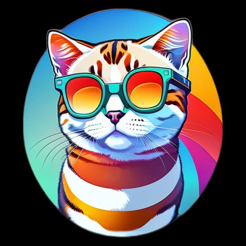 Spectacled cat