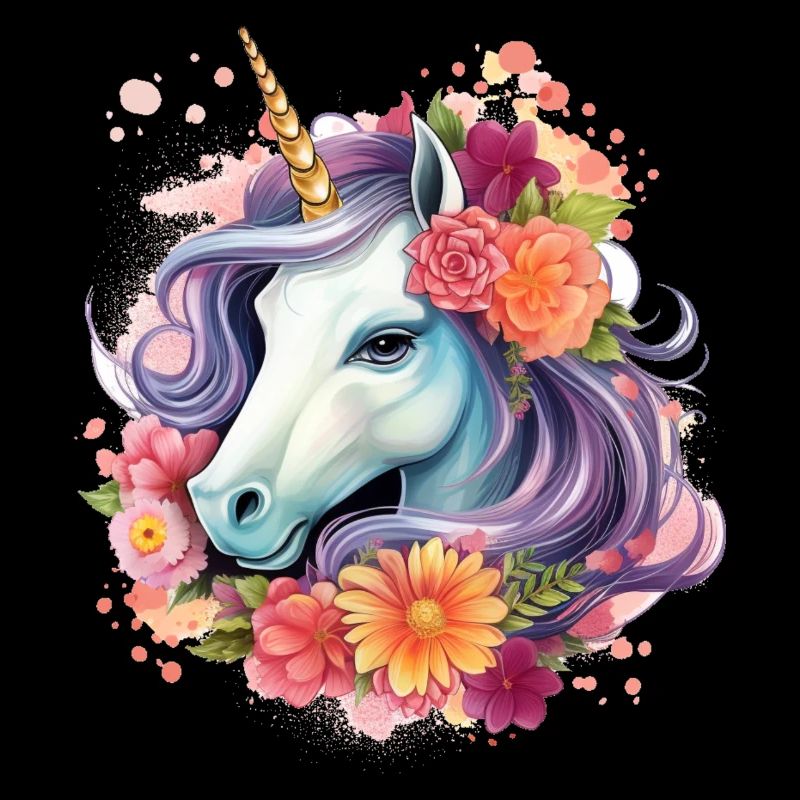 Einhorn Blumen bund