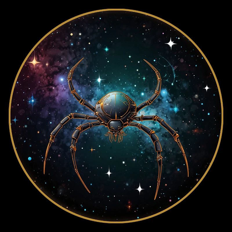 Space spider in space in orbit
