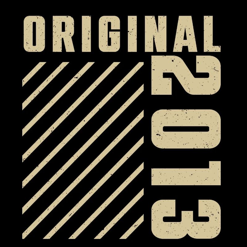 Original 2013 Authentic 2013 Vintage Bursdag