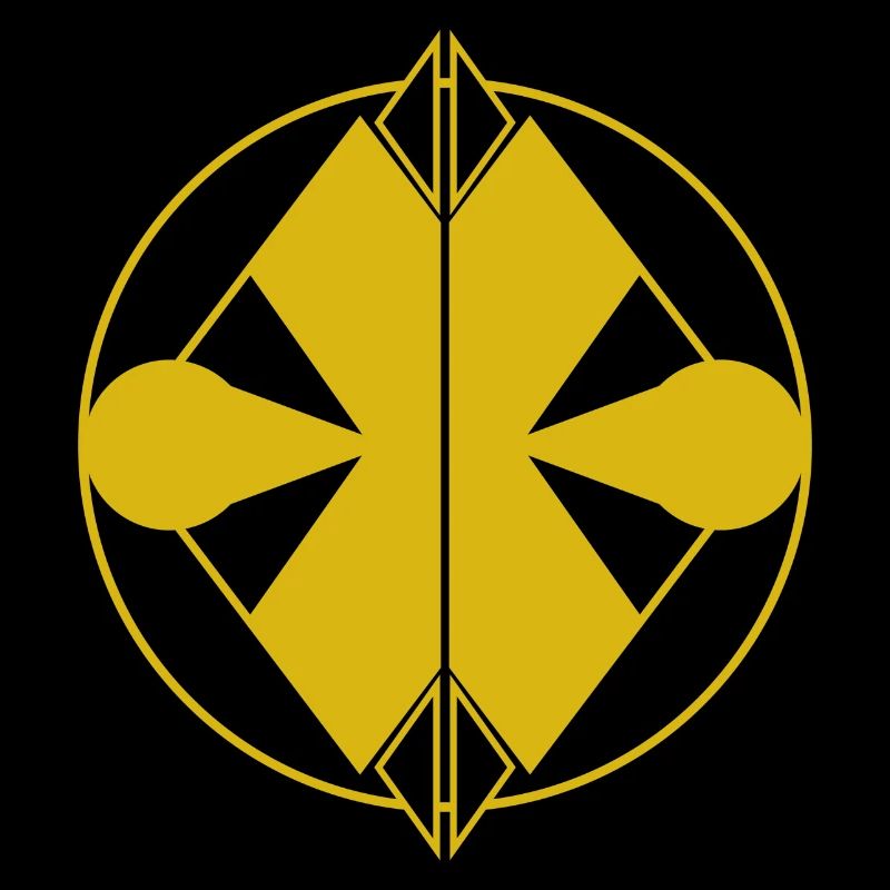 Logo Jaune Abstrait – Minimalisme Géométrique