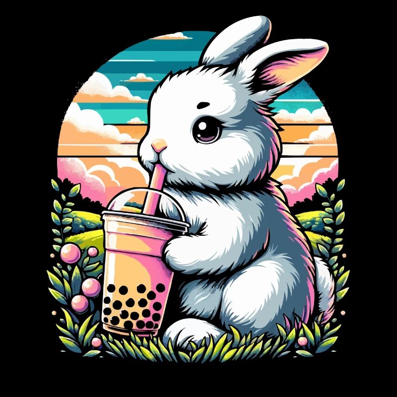 Lustiges Boba-tee-liebhaber-bubble-tea-getränk