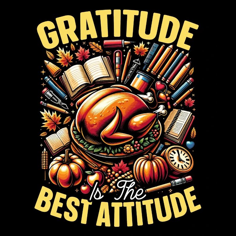 Thanksgiving Truthahn Dankbar Gesegnet Glücklicher