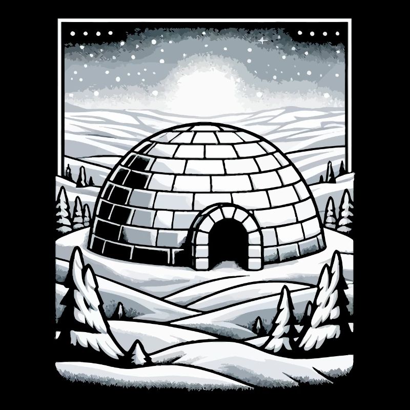 Iglu Eisschnee-Flocke Winter