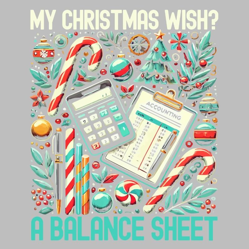 Père Noël comptable de Noël drôle