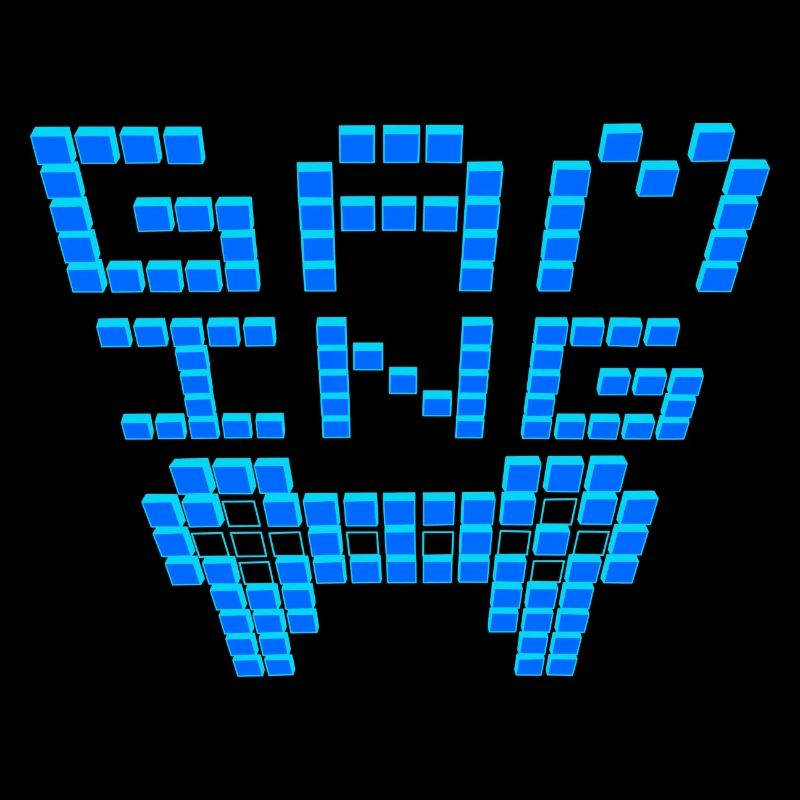 Gamer-Szene-blau