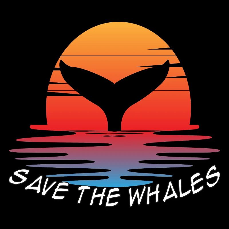 Save the Whales Ocean Orca Blue Whale Humpback Whale