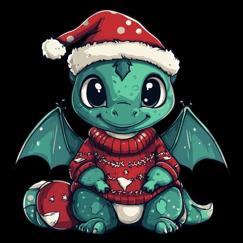 Drache Weihnachten Comic