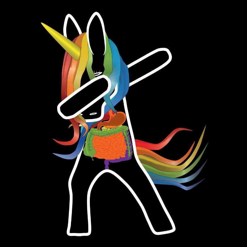Einhorn dabbing von Innen