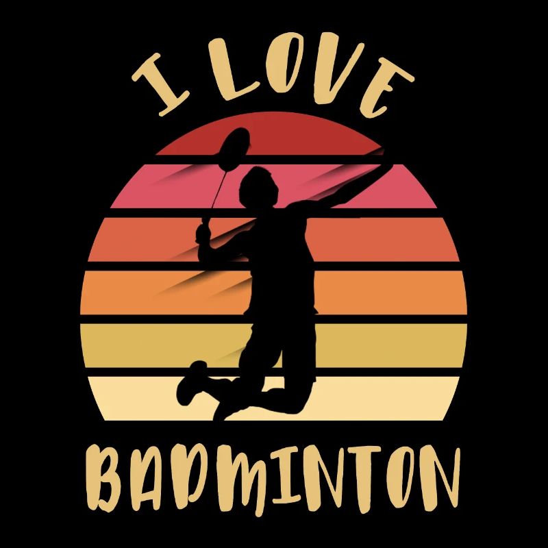 Ich liebe Badminton Jump Smash