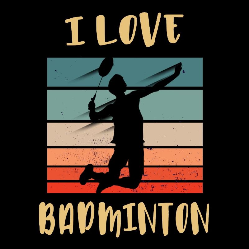 Ich liebe Badminton Jump Smash