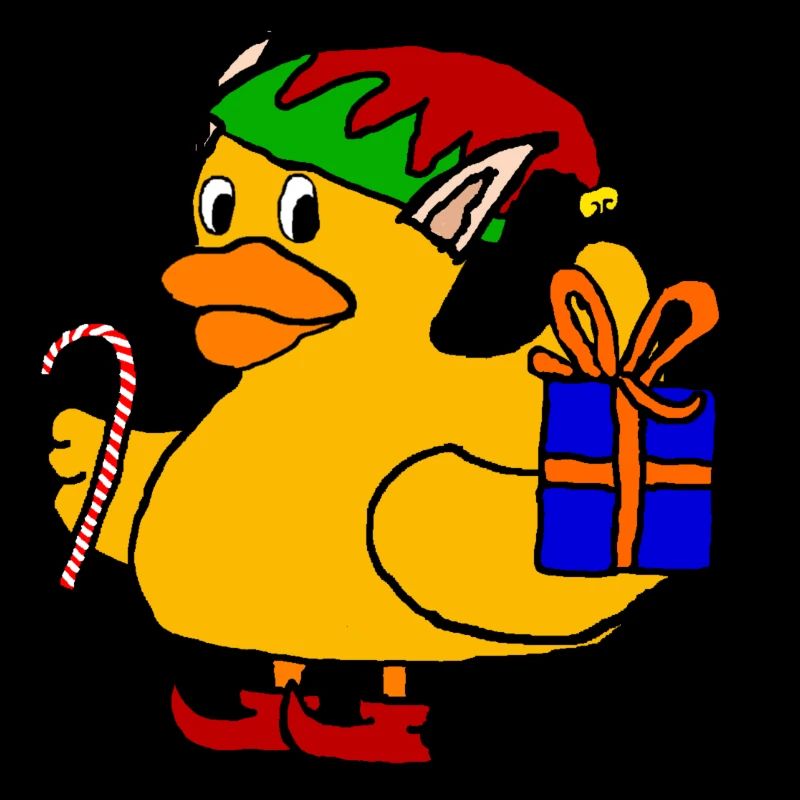 Christmas Elf Bathing Duck | Christmas