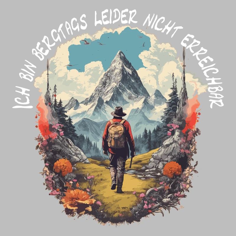 Wandern oder Klettern in den Bergen