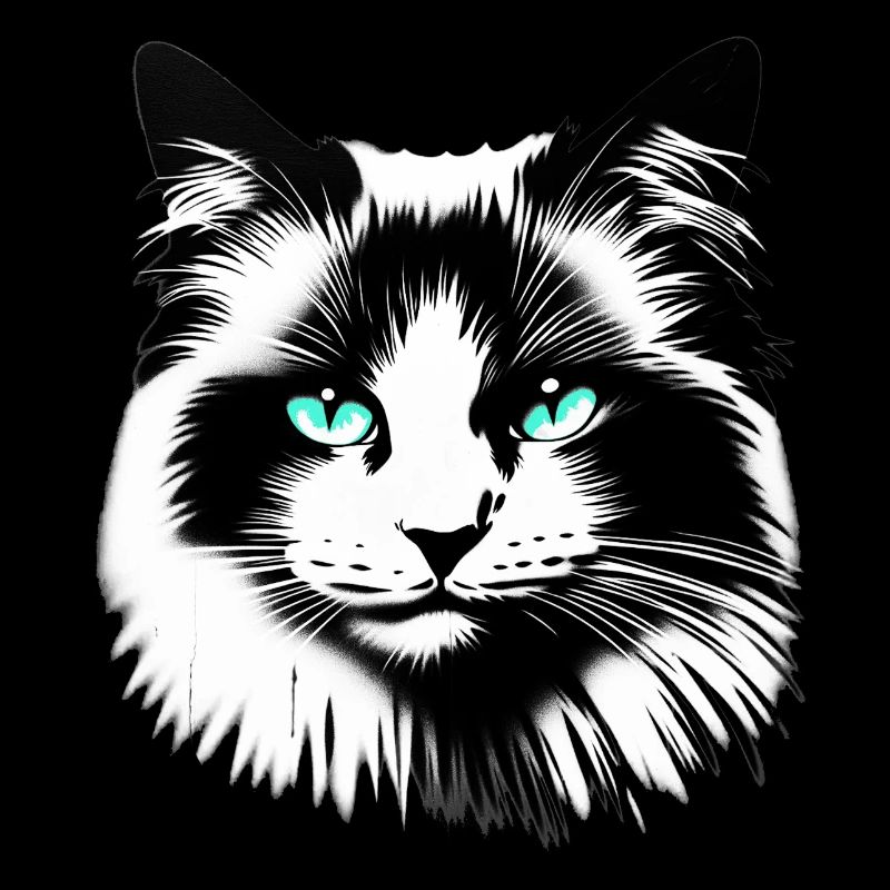 Visage de chat sympathique