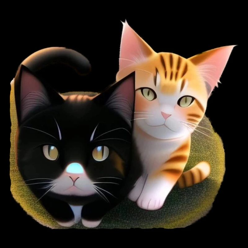 Zwei süße Katzen