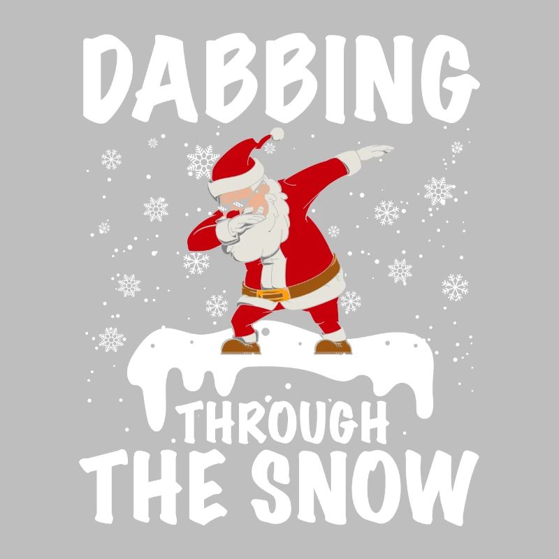 Weihnachtsmann Tupft Durch Den Schnee