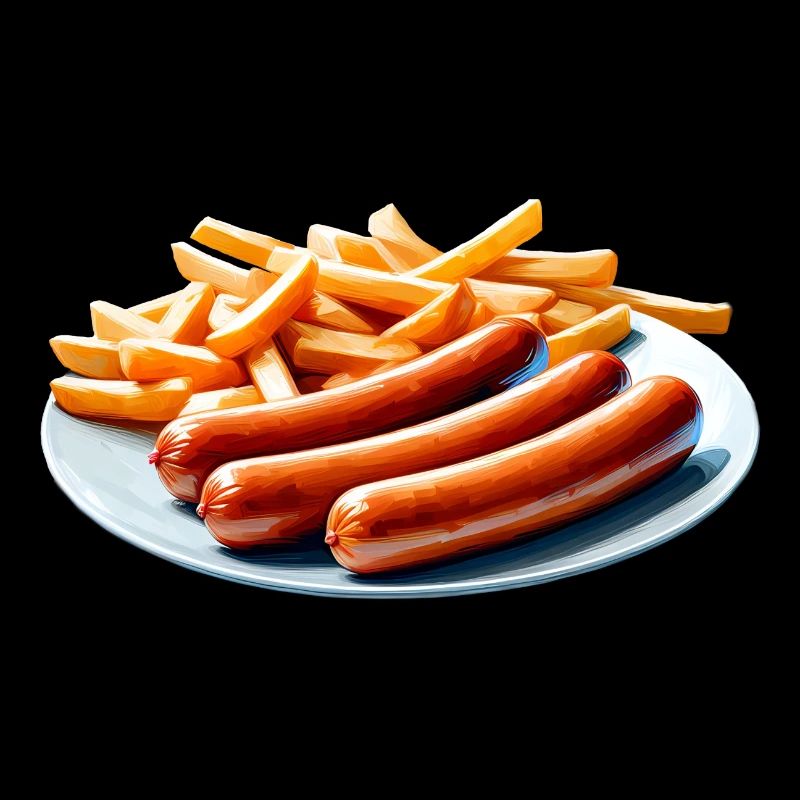 Frites et saucisses Restauration rapide Plat préféré