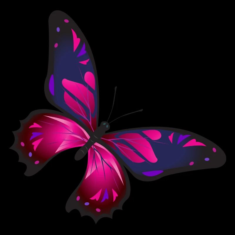Papillon Illustration pourpre