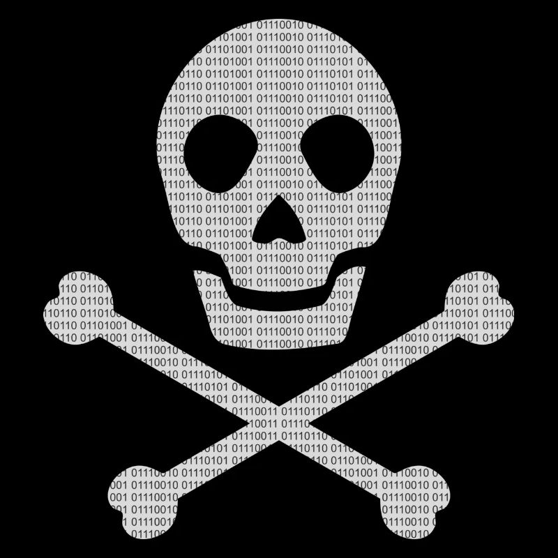 Totenkopf mit Knochenkreuz