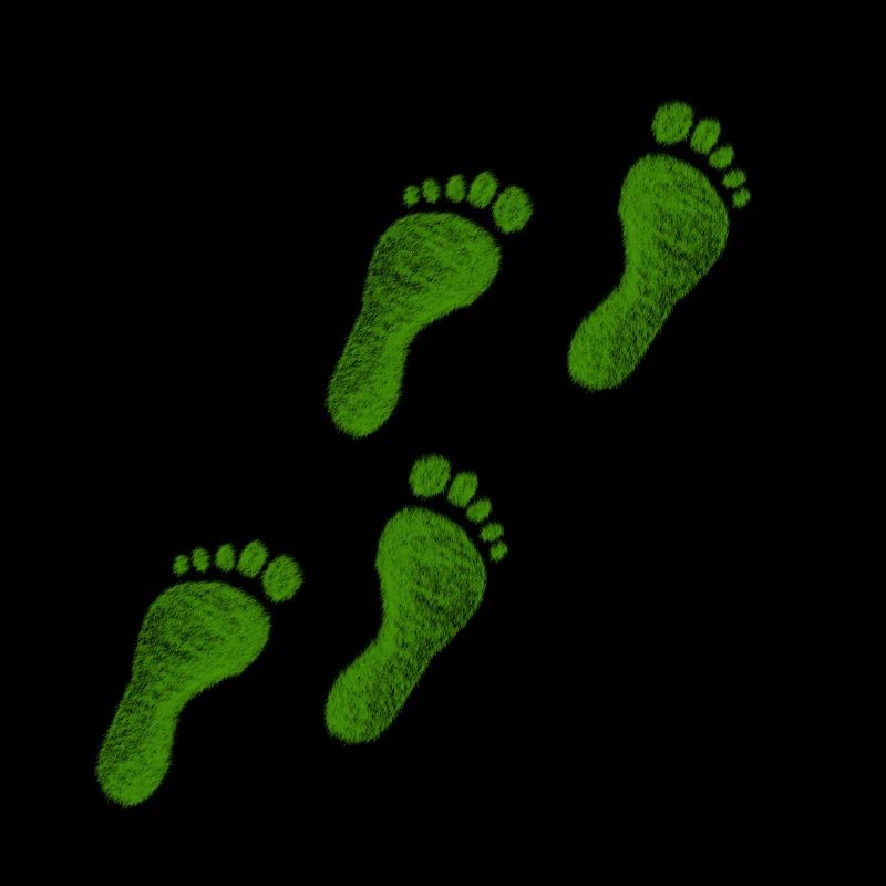 Pieds vert Aller cadeau impression idée de cadeau